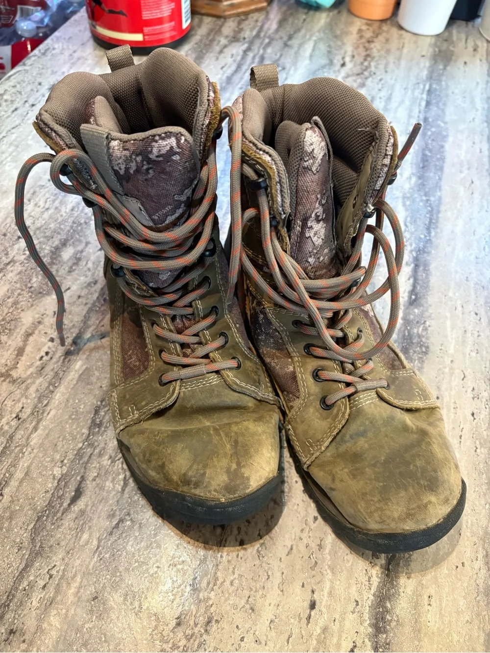 Wolverine Men’s Hiking Boots - Orange and Black Outsoles